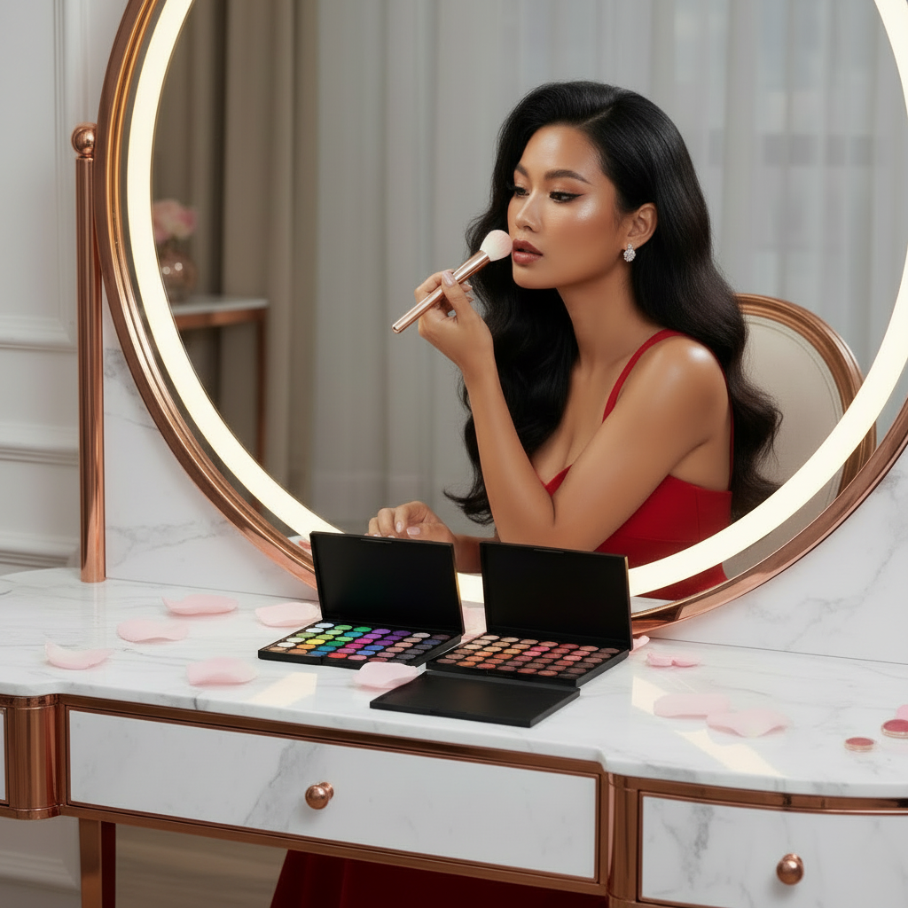 Femme Vietnamienne - Palettes Sans Miroir Sans Objets